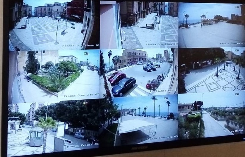 Attivato a Sciacca l'impianto di videosorveglianza, 20 telecamere controllano la città