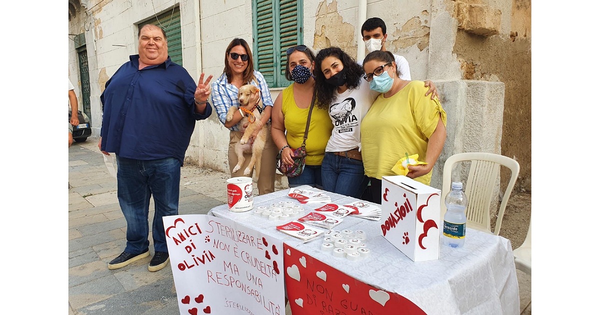 Menfi, raccolta fondi per l'associazione animalista Amici di Olivia sostenuta dall’amministrazione comunale