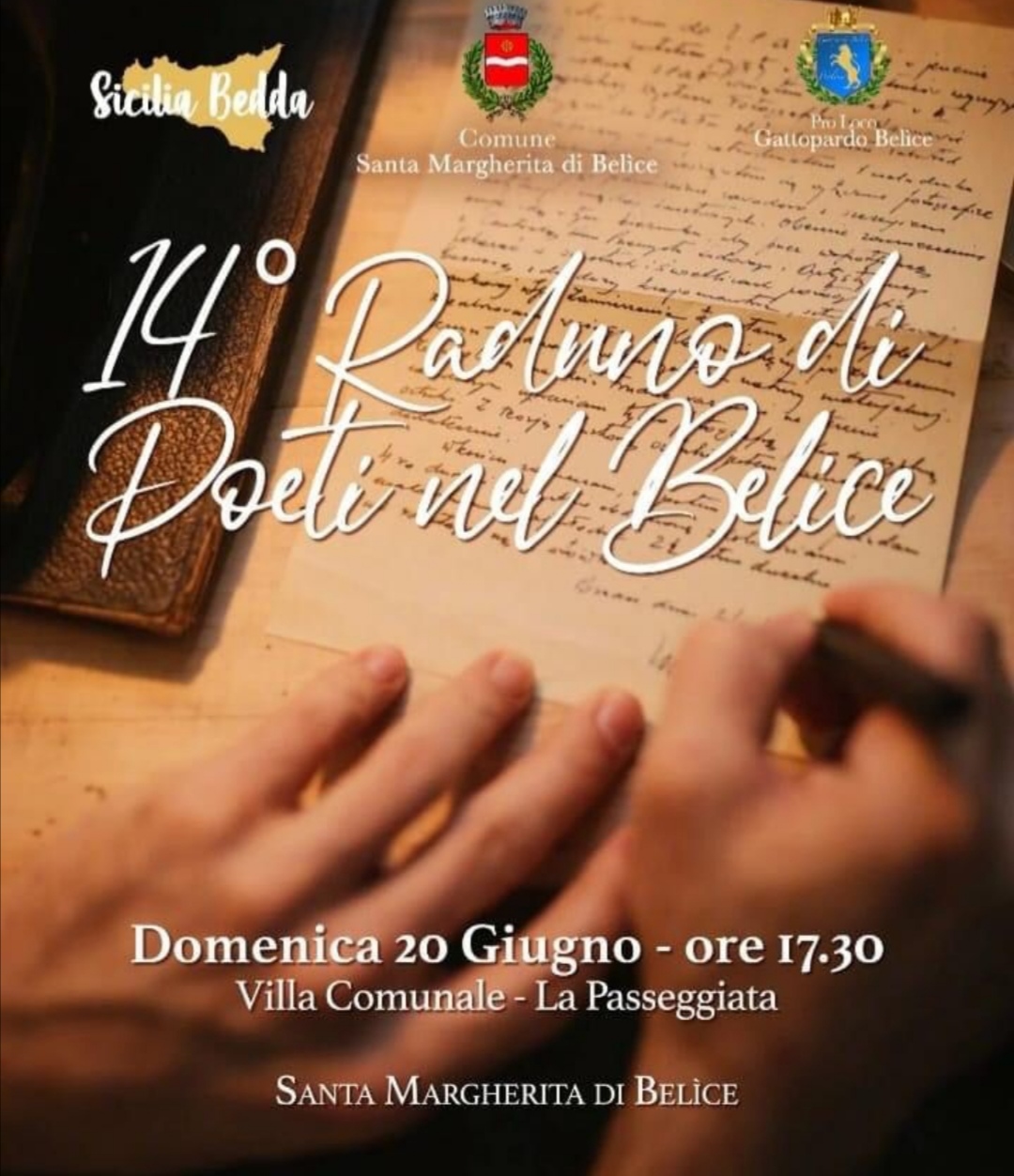 Santa Margherita di Belice, domenica 20 giugno il 14° raduno di Poeti nel Belice