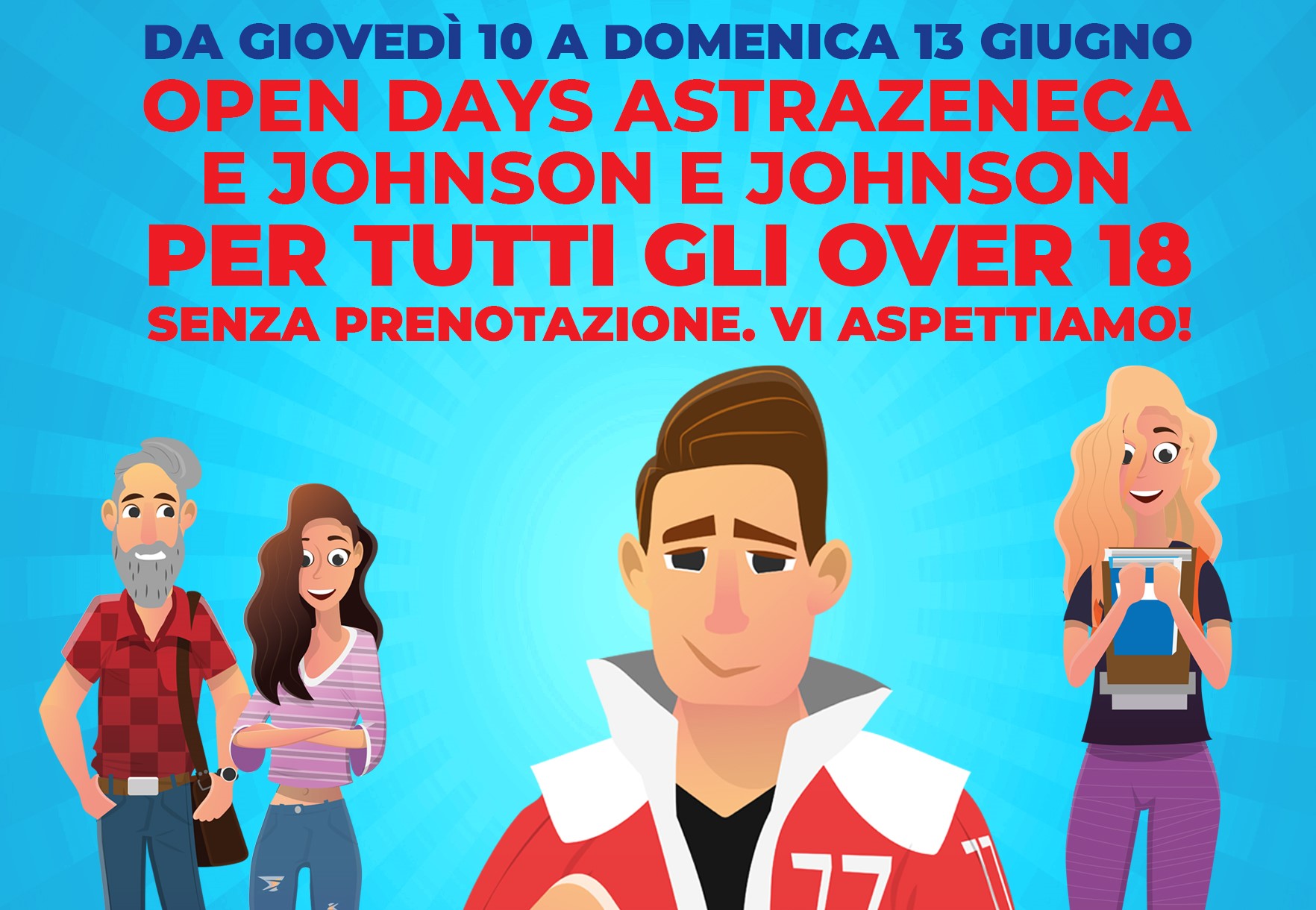 Covid, da giovedì 10 a domenica 13 giugno "Porte aperte" agli over 18 negli hub vaccinali della Sicilia