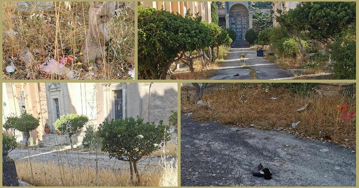 Degrado senza fine al cimitero di Sciacca, ancora segnalazioni