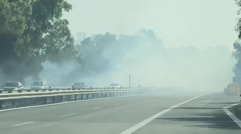 Incendio in un deposito di pneumatici di Balestrate, una domenica di fumo e fiamme in provincia di Palermo