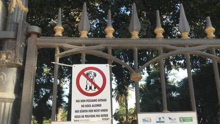 Vietato l'ingresso ai cani alla villa comunale di Sciacca, gruppi animali pronti ad un flash mob per protesta