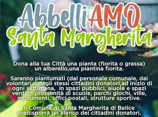 "Abbelliamo Santa Margherita Belice", nuova iniziativa del Comune