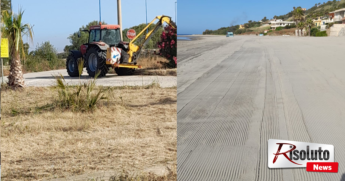 Nuovo look per le località balneari di Sciacca, scerbatura oltre alla pulizia delle spiagge