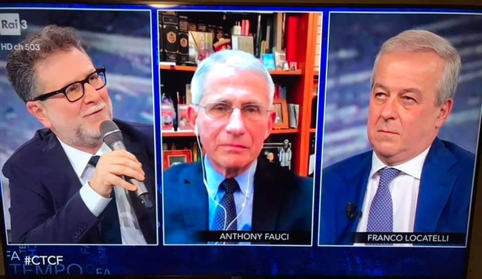 L'immunologo Anthony Fauci a  "Che tempo che fa": "Finita la pandemia, ci vediamo a Sciacca"