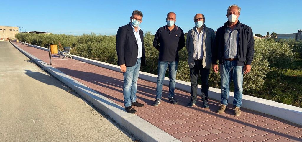Calamonaci, terminati i lavori di rifacimento e messa in sicurezza dei marciapiedi in via Ugo Foscolo