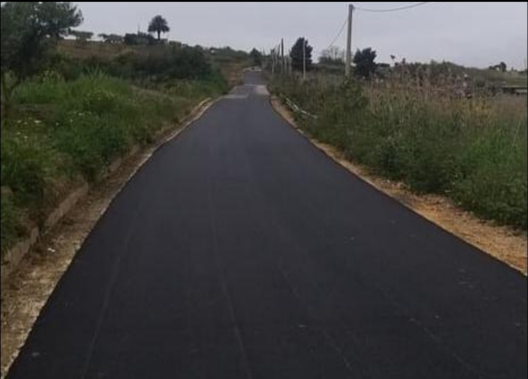 Menfi, terminati i lavori di ripristino del manto stradale nelle zone danneggiate dall'alluvione del 2018