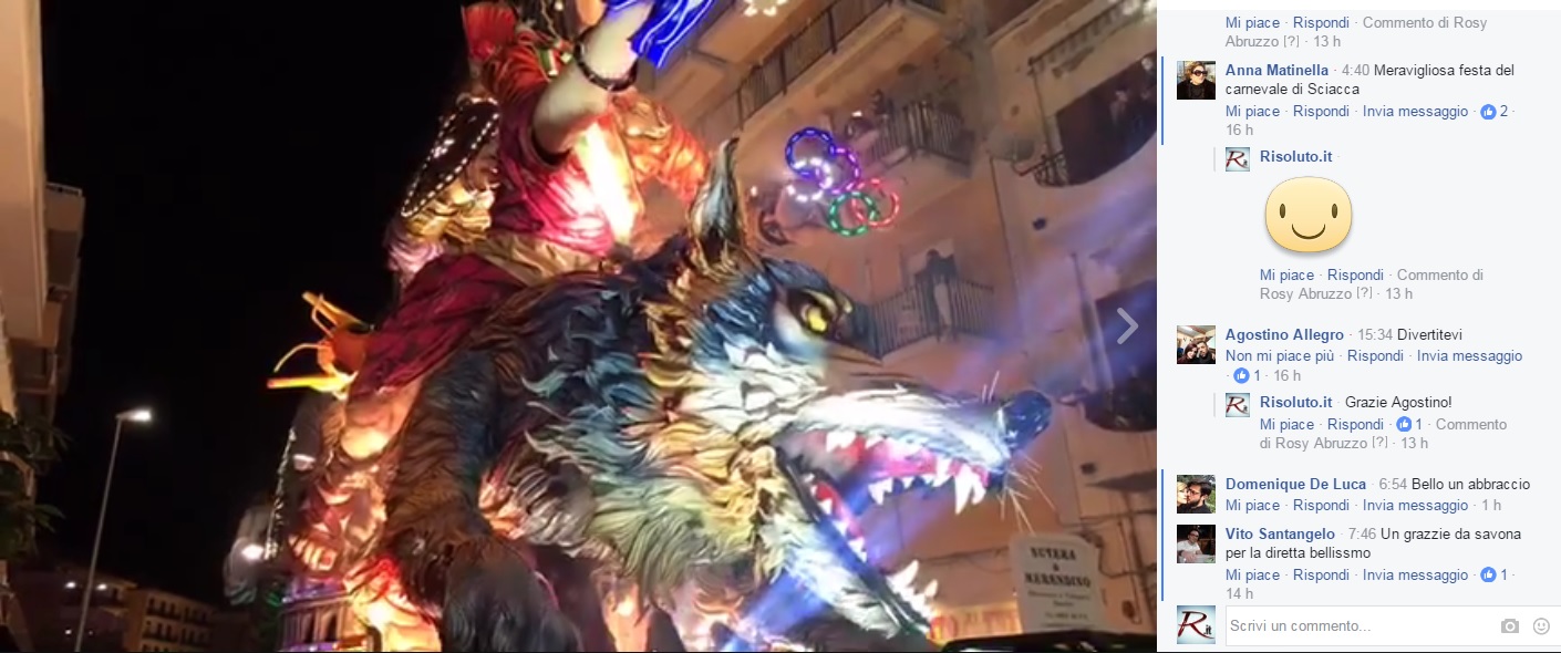 Carnevale online, migliaia di contatti e visualizzazioni dall'Italia e dal resto del mondo