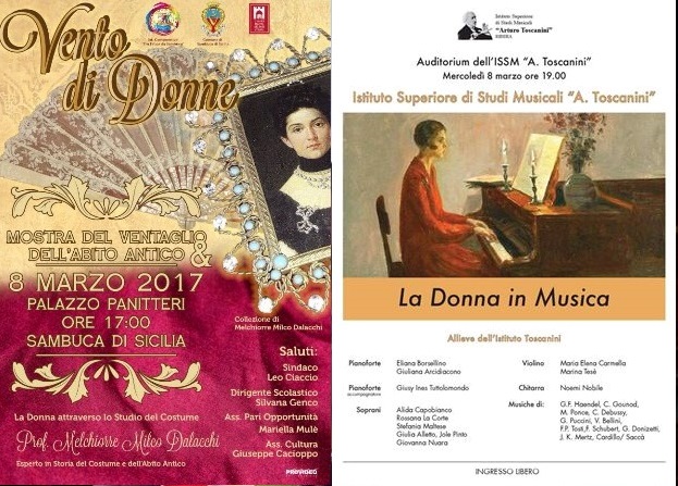 Festa della donna, iniziative a Sciacca, Ribera e Sambuca