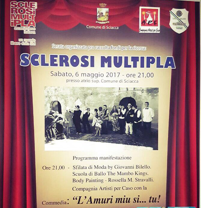 Serata di beneficenza per raccolta fondi sulla sclerosi multipla