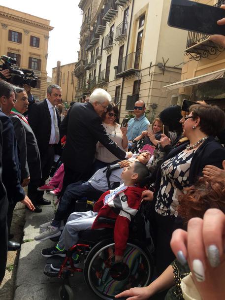 Incontro tra Mattarella e i disabili siciliani