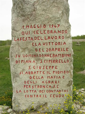 Celebrazioni a Portella della Ginestra a settanta anni dalla strage
