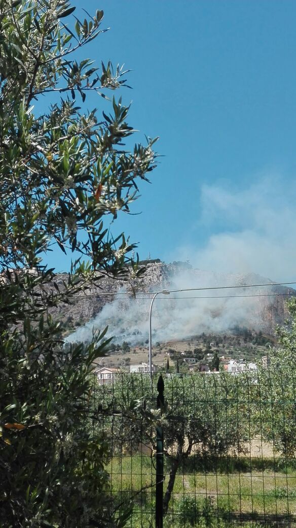 Incendio a San Calogero: vigili del fuoco al lavoro