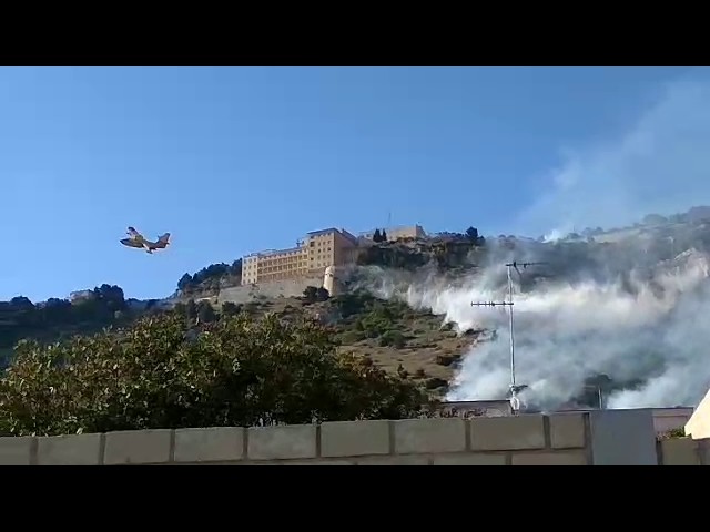 Live. Incendio San Calogero. Video/3