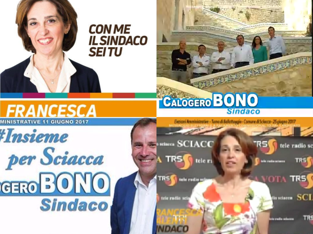 Si infiamma a colpi di spot tv la propaganda elettorale, Bono e Valenti sempre più ai ferri corti