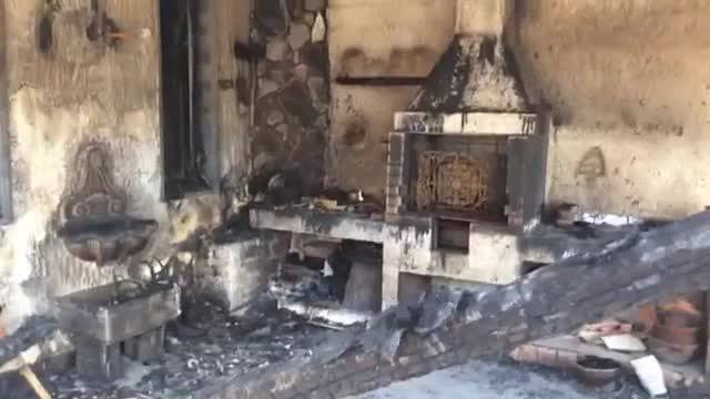 L'incendio a Monte Kronio, danni per almeno 30 mila euro alla villa di Giacomo Glaviano