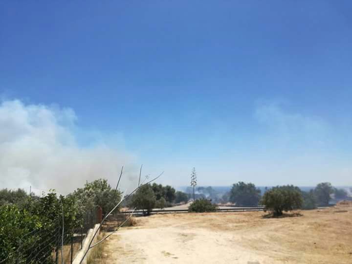Fiamme in contrada Sovareto, 5 squadre di vigili del fuoco all'opera. Alcune case evacuate. Situazione ora sotto controllo