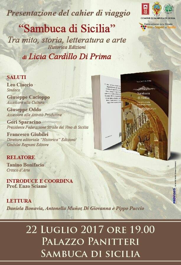 Licia Cardillo Di Prima dedica un libro alla sua Sambuca, sabato la presentazione