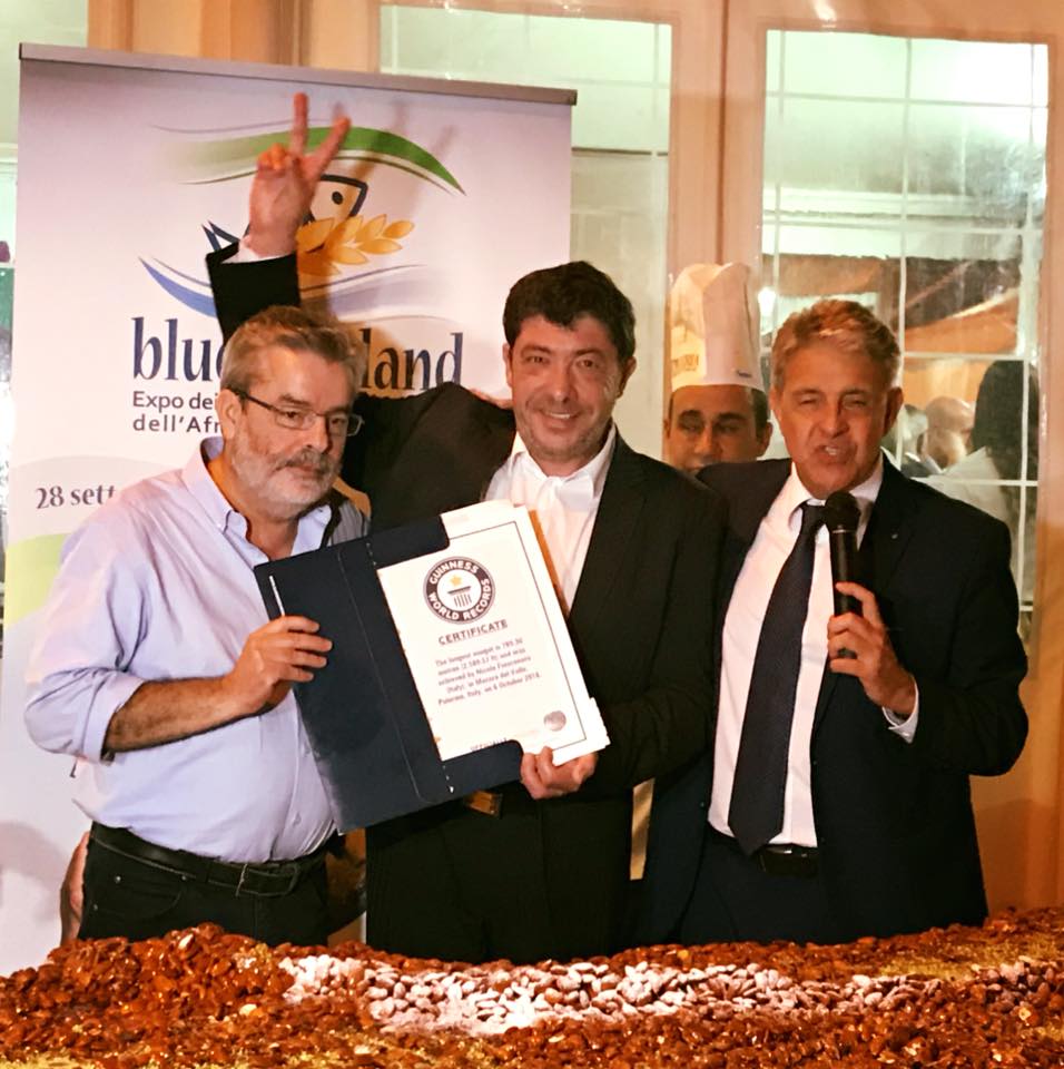 Il pasticciere Fiasconaro entra nel Guinness world record per la cubbaita più lunga del mondo
