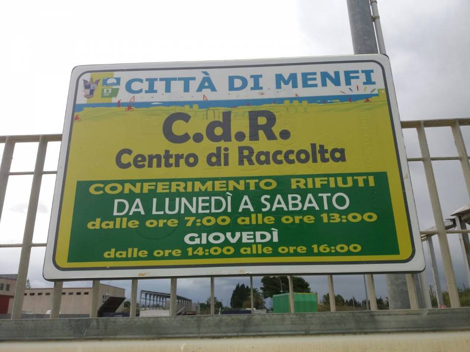 Riaperto a Menfi il centro di raccolta dei rifiuti ed è in arrivo una ristrutturazione da 300 mila euro
