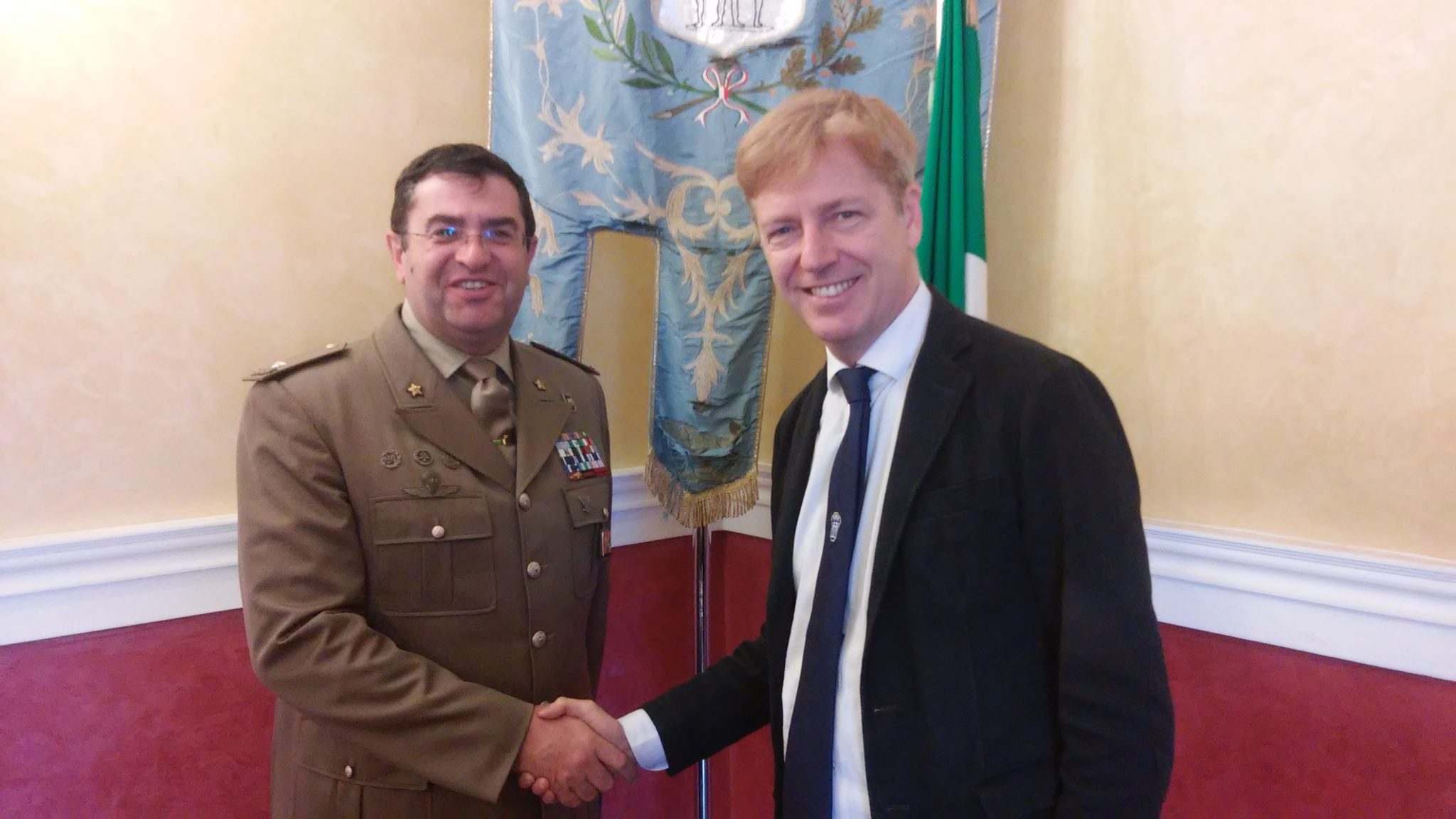 Poligono di Punta Bianca, Firetto incontra il generale Minghetti