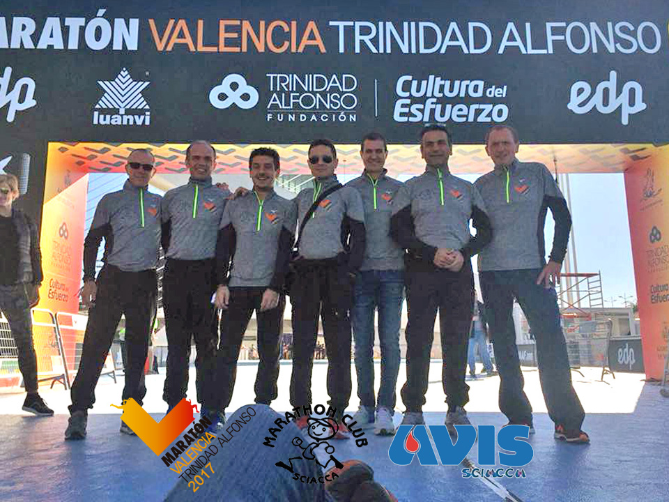 Sette saccensi della Asd Marathon Club Sciacca alla maratona di Valencia