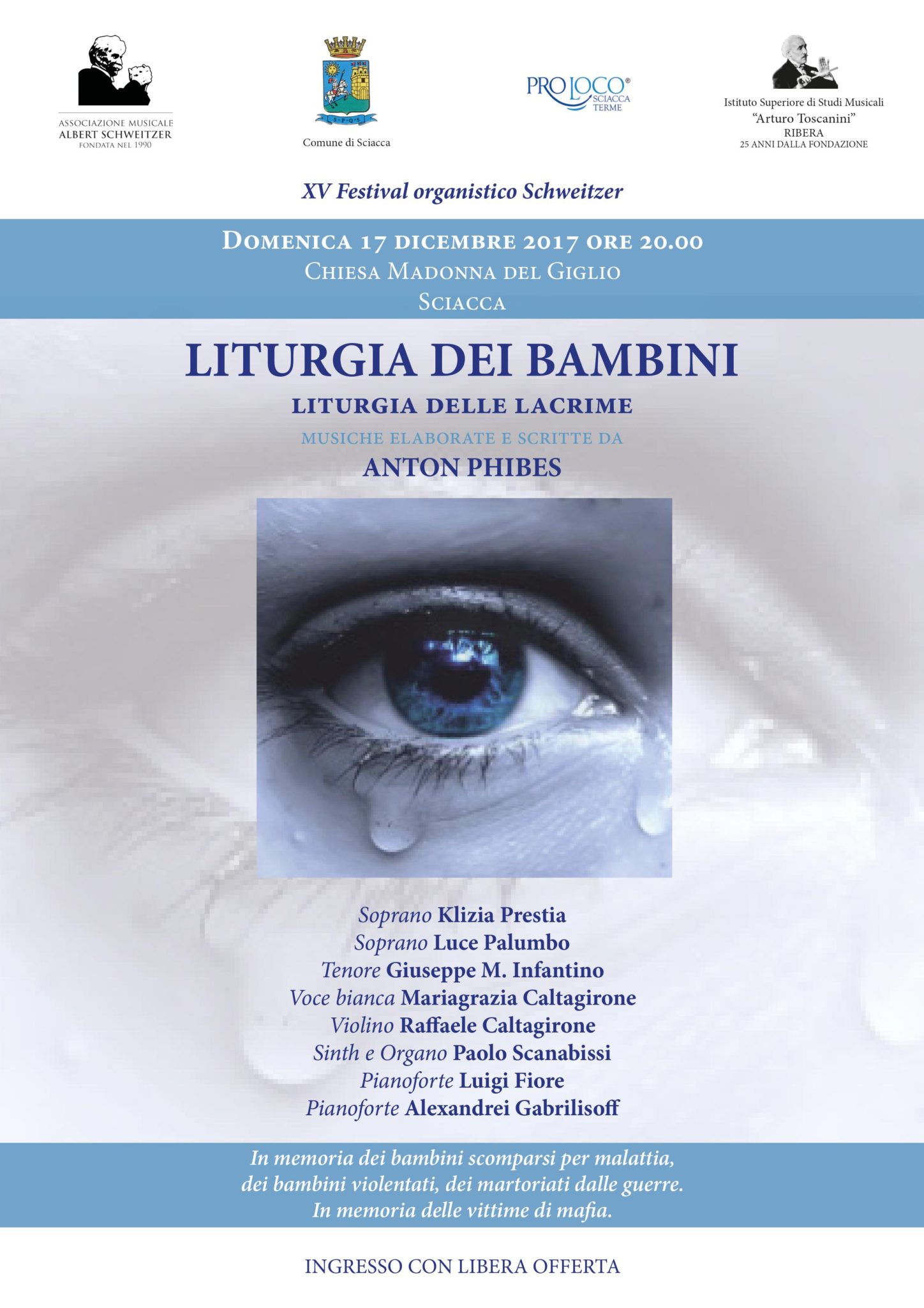 Concerto spirituale "Liturgia dei bambini" domenica prossima alla chiesa del Giglio