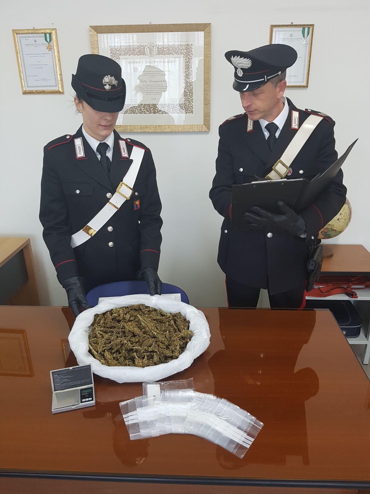 Pozzallo. Un kg di marijuana nascosta nel magazzino di una pescheria: arrestati i titolari dell'esercizio