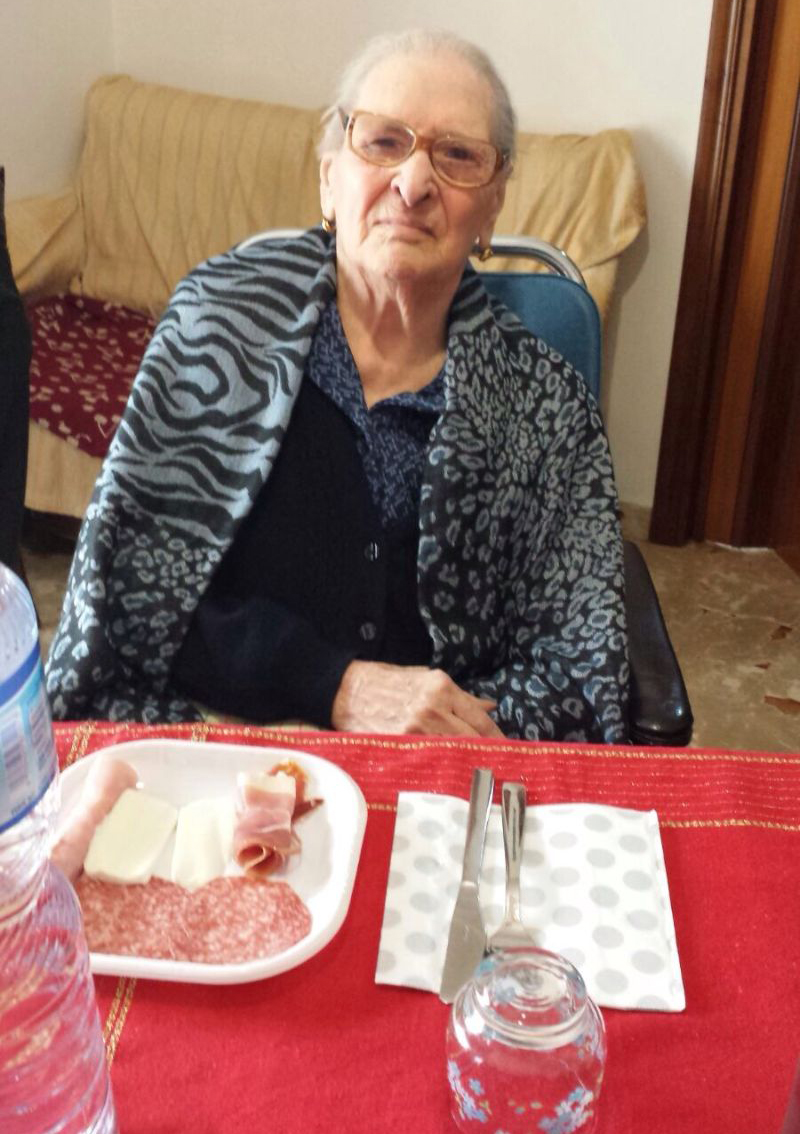 La mamma dell'ex sindaco di Sciacca Nonò Allegro oggi compie 100 anni