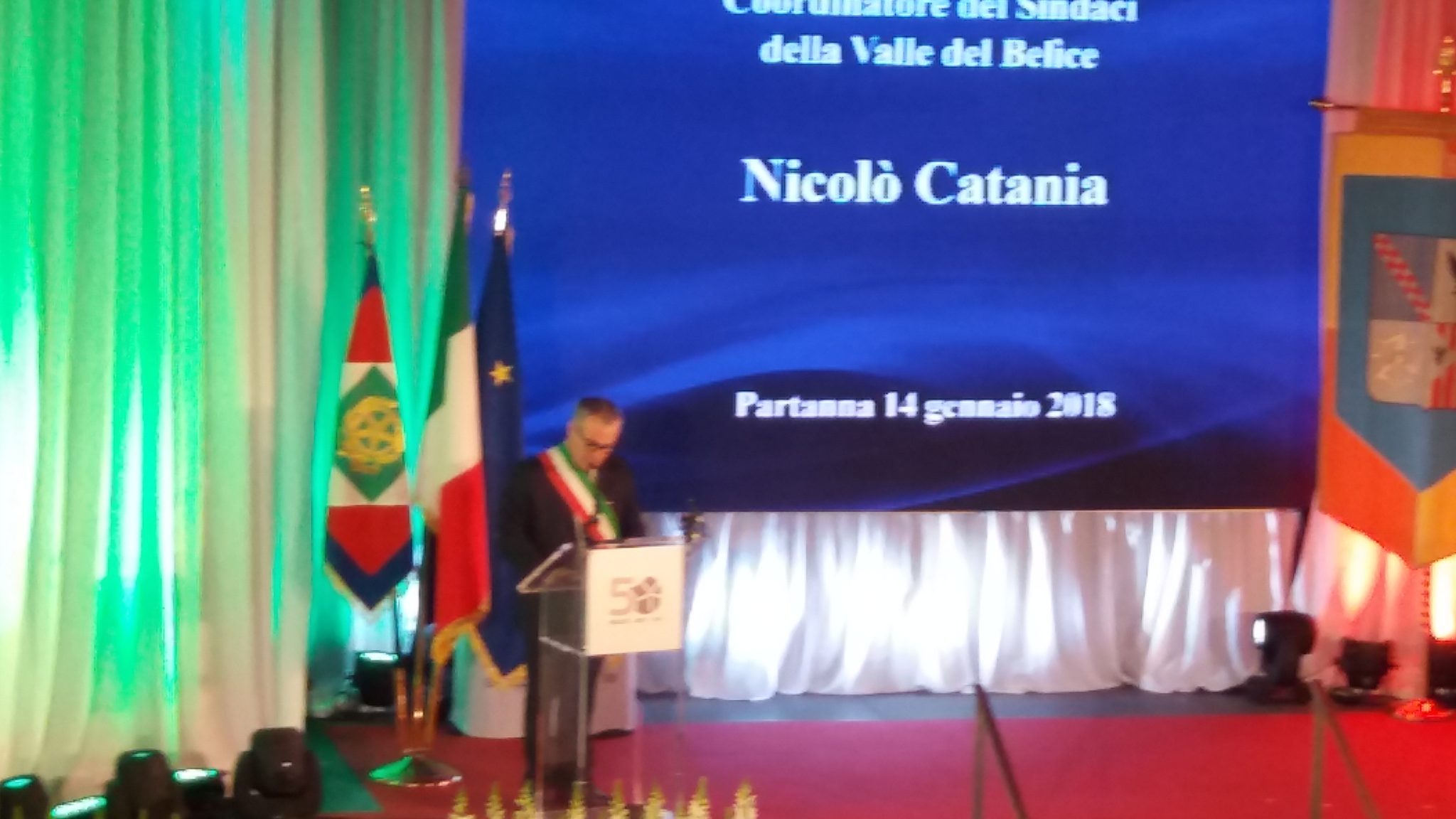 Partanna. Iniziata la cerimonia. Il sindaco Catania: "Il.Belice non è morto". Nostra diretta su Facebook
