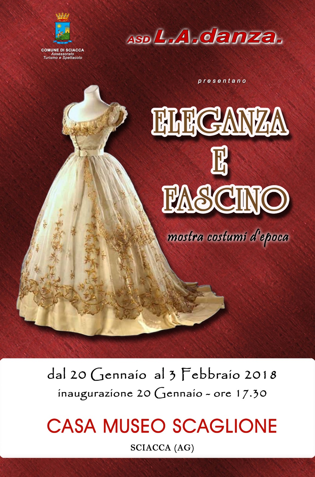 L'eleganza e il fascino degli abiti ottocenteschi siciliani, in mostra al museo Scaglione