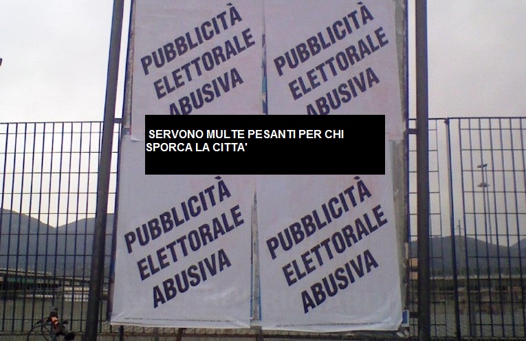 106 multe elevate dalla polizia municipale di Sciacca ai candidati alle regionali per affissioni abusive