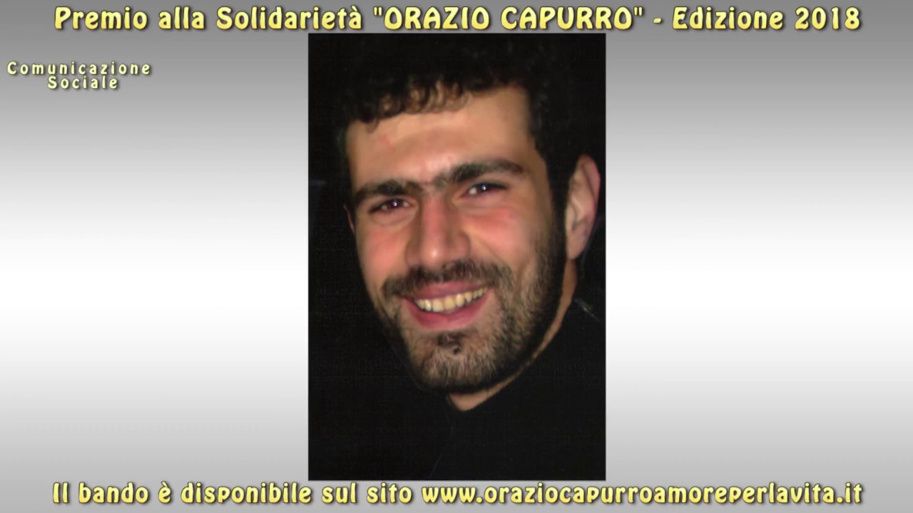 Premio alla Solidarieta' "Orazio Capurro", segnalazioni fino al 20 febbraio prossimo