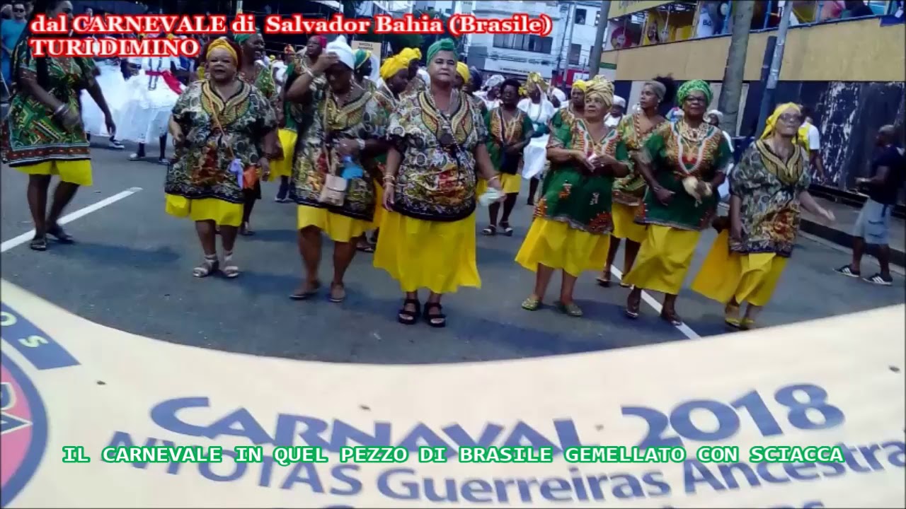 È Carnevale anche a Salvador Bahia, in quello scorcio di Brasile gemellato con Sciacca