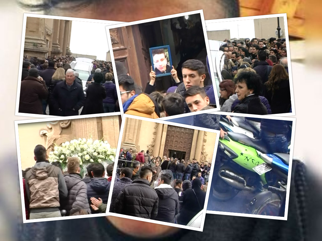 Un inedito rombo di motori per salutare Vincenzo. Più adeguate le letture e le testimonianze commosse in chiesa