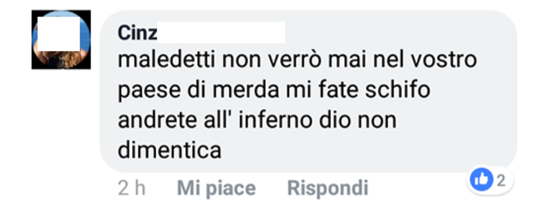 Violenza e razzismo: ecco come alcuni "animalisti" insultano Sciacca su Facebook