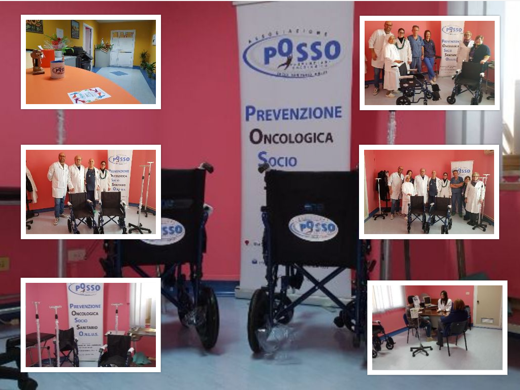 Associazione di volontariato dona attrezzature al reparto di oncologia del Giovanni Paolo II