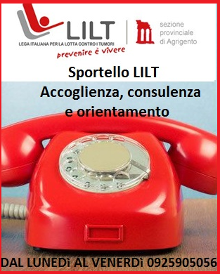 Compie 15 anni oggi lo sportello "Accoglienza Consulenza e Orientamento" della LILT di Sciacca