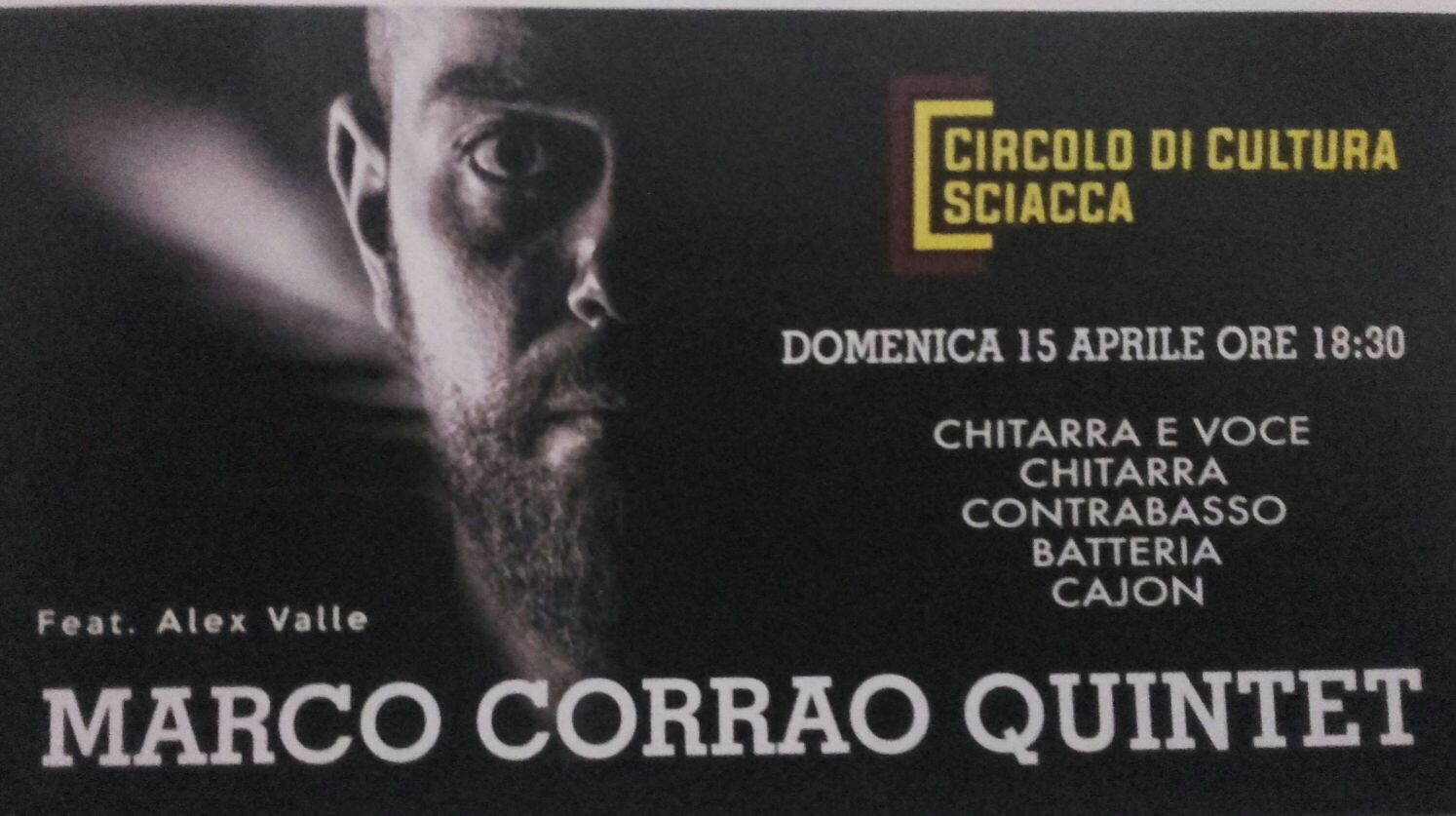 Partiture in Circolo, stasera esibizione del "Marco Corrao Quintet"