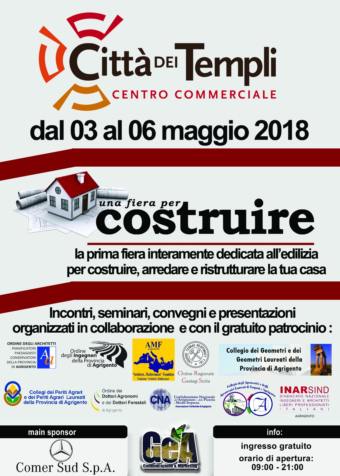 Le novità nell'edilizia ecosostenibile ad Agrigento dal 3 maggio al Centro commerciale "Città dei Templi"