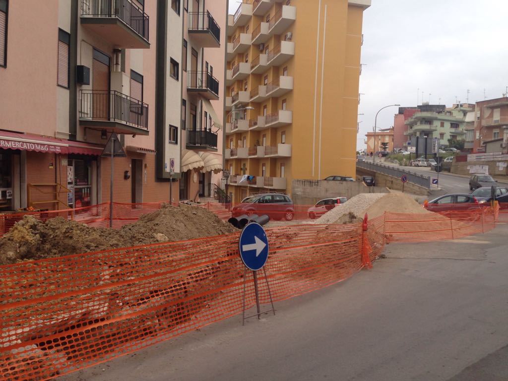Il due maggio riapre il cantiere di Girgenti Acque alla rotonda della Perriera, tre giorni per ripristinare la normalita'