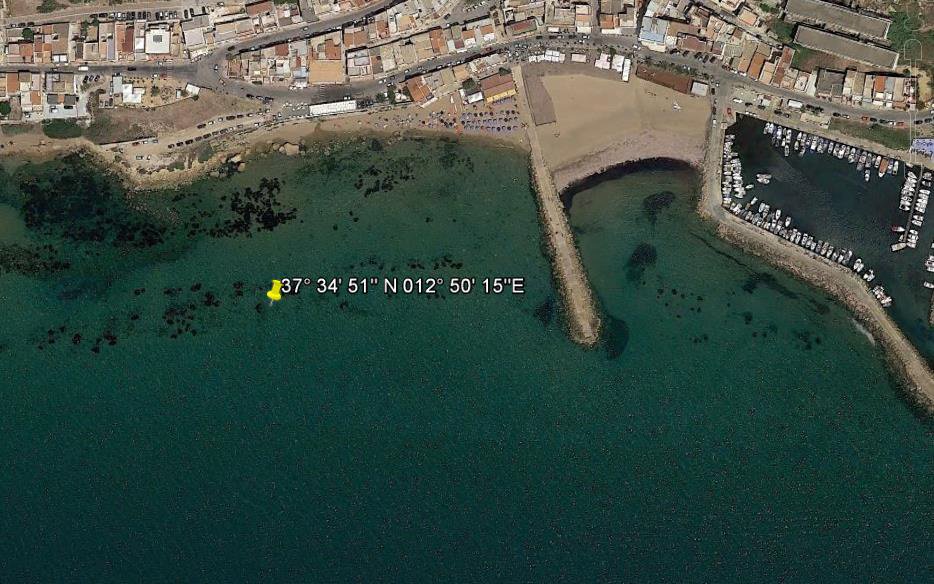 Ordigno bellico al largo di Marinella di Selinunte: divieto di balneazione e di transito per le imbarcazioni