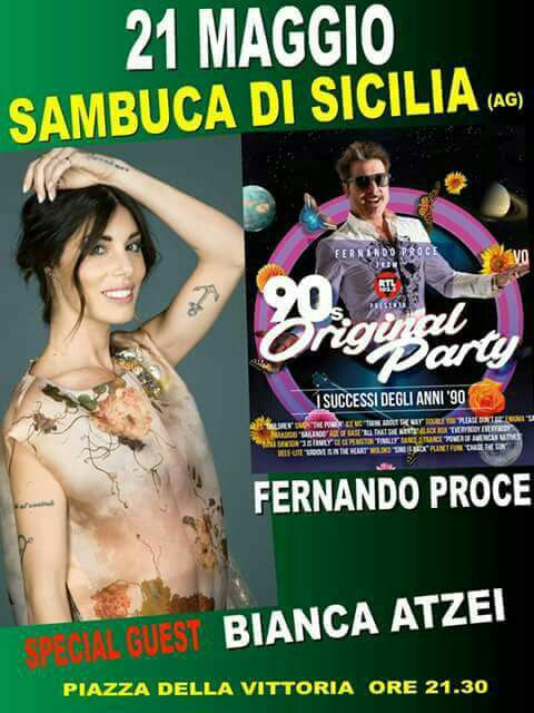 Bianca Atzei lunedì prossimo a Sambuca, esibizione insieme alla "Alice Caioli e la sua band"