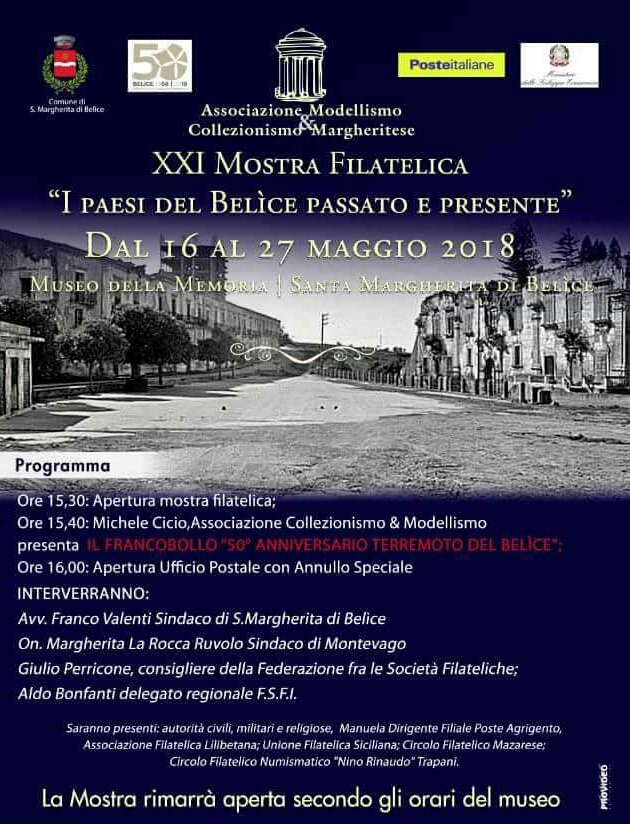 Domani un francobollo per i 50 anni del terremoto nel Belice