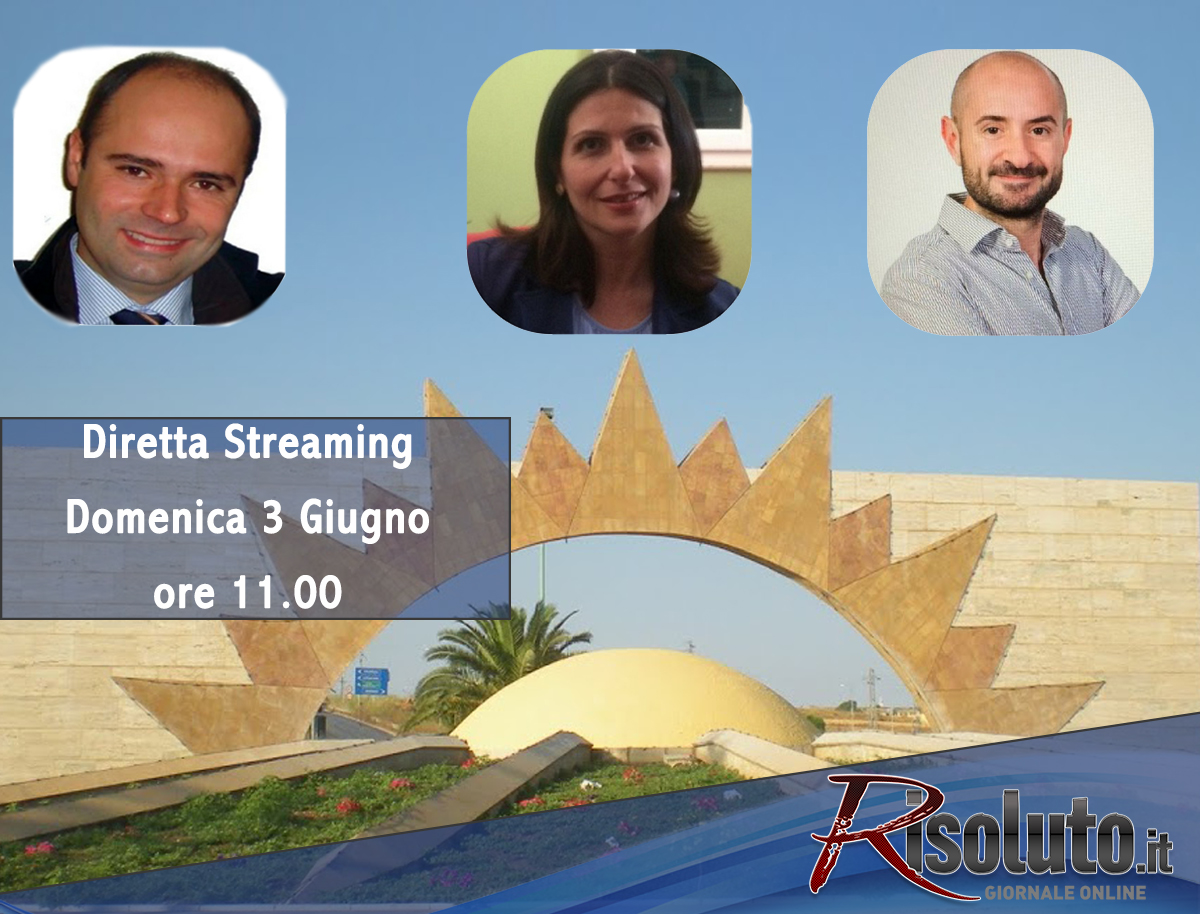 I tre candidati a sindaco a confronto, speciale diretta di Risoluto.it domenica mattina da Menfi
