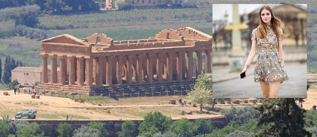 Anche la fashion blogger Chiara Ferragni consiglia una vacanza estiva alla Valle dei Templi