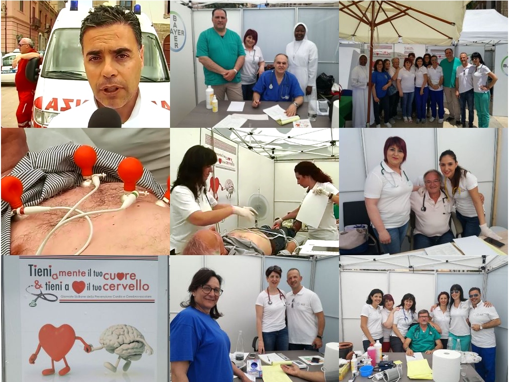 Circa 500 le visite cardiologiche effettuate in piazza nella due giorni organizzata dall'U.O. del Giovanni Paolo II