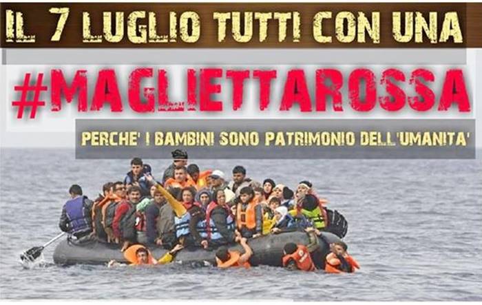Anche a Sciacca "Una maglietta rossa per fermare l'emorragia", in memoria di chi muore in mare