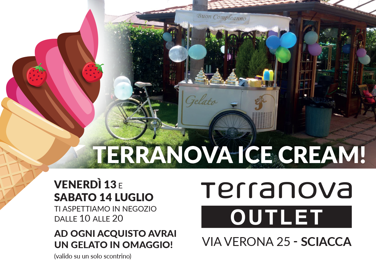 Terranova Ice Cream, evento di shopping e gusto al negozio Terranova Outlet